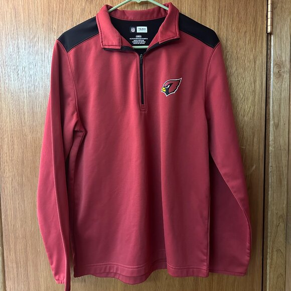 Men's Medium Quarter Zip Cardinal Sweathshirt - Picture 1 of 3
